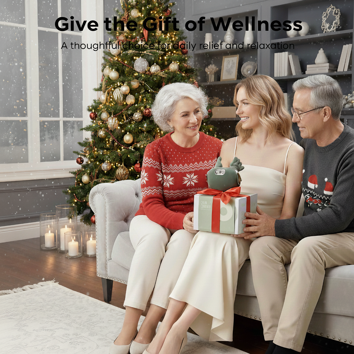 HealthyTechDevice™ HeatGrip Neck & Shoulder Massager