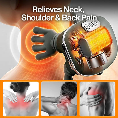 HealthyTechDevice™ HeatGrip Neck & Shoulder Massager