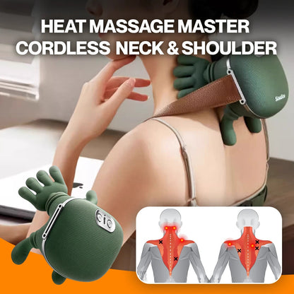 HealthyTechDevice™ HeatGrip Neck & Shoulder Massager