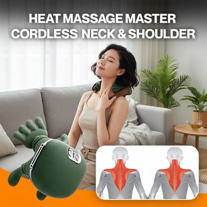 HealthyTechDevice™ HeatGrip Neck & Shoulder Massager