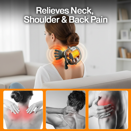 HealthyTechDevice™ HeatGrip Neck & Shoulder Massager