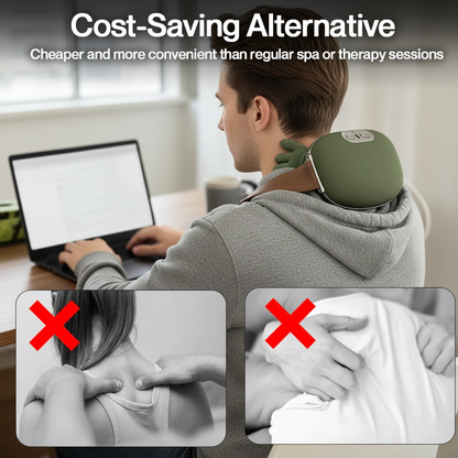 HealthyTechDevice™ HeatGrip Neck & Shoulder Massager